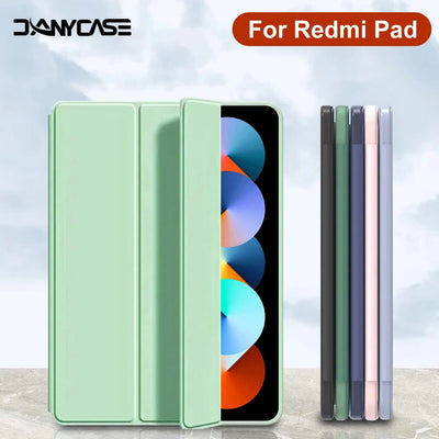 Case For Xiaomi Redmi Pad 10.61" 2022 Flip Stand PU Protective Cover For Redmi Pad SE 11in Leather Shell Tablet Protective Case - Slobuy