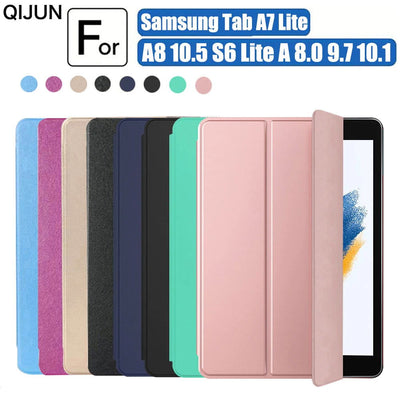 Case for Samsung Galaxy Tab A8 10.5 X200 S6 Lite P610 P613 A7 T500 A7 lite T220 Smart Leather PU Tablet Cover For Tab A 9.7 10.1 - Slobuy