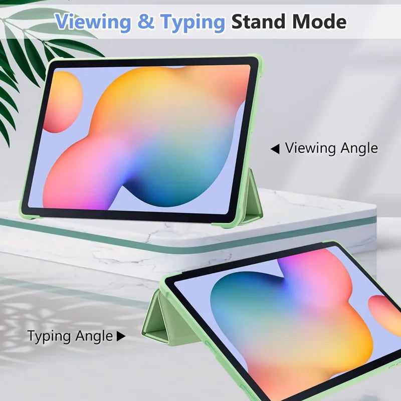 Case for Samsung Galaxy Tab A9+ A8 10.5 X205 X200 S6 Lite P610 P615 A7 T500  A7 lite T220 S7 S8 S9 PU Tablet Cover Smart Leather - Slobuy
