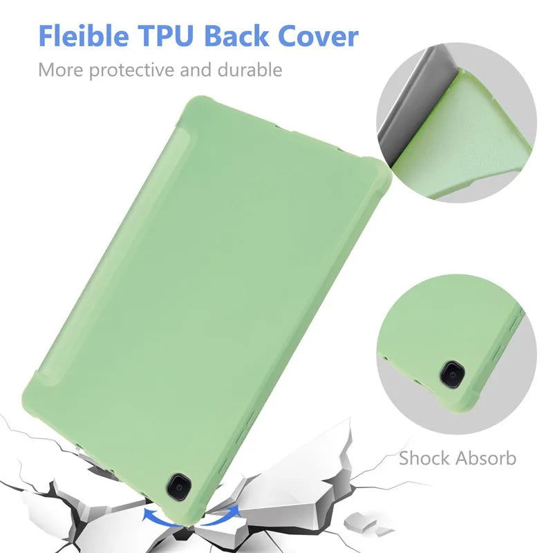 Case for Samsung Galaxy Tab A9+ A8 10.5 X205 X200 S6 Lite P610 P615 A7 T500  A7 lite T220 S7 S8 S9 PU Tablet Cover Smart Leather - Slobuy
