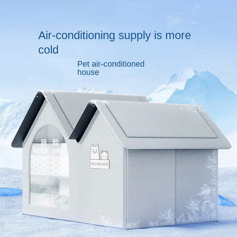 Cat Air Conditioning House Summer Cat Cooling Tool Nest Dog Ice House Dog Four Seasons Cat Pet Ice House - Slobuy