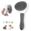 Cat Brush Remove Hair Pet Hair Removal Comb for Cats Non-slip Grooming Brush Stainless Steel Dog Combs Brushes Cat Accessories - Slobuy