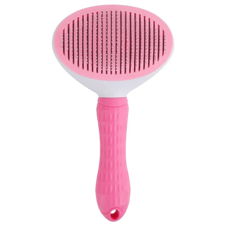 Cat Brush Remove Hair Pet Hair Removal Comb for Cats Non-slip Grooming Brush Stainless Steel Dog Combs Brushes Cat Accessories - Slobuy