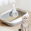 Cat Litter Box Portable Bedpan Removable Semi Closed Kitty Litter Pan Potty Toilet for Rabbit Medium Large Cats Small Animals - Slobuy