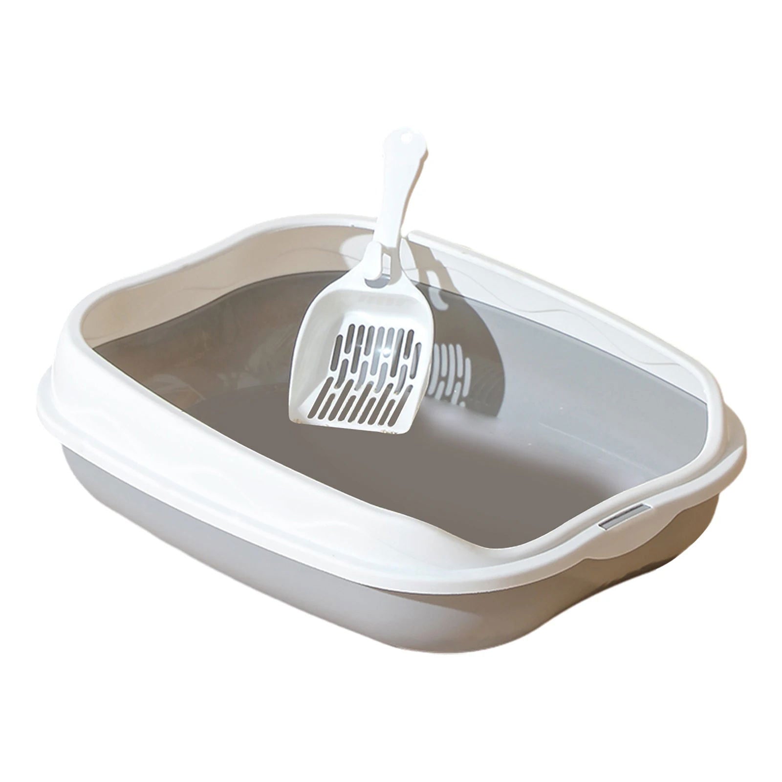 Cat Litter Box Portable Bedpan Removable Semi Closed Kitty Litter Pan Potty Toilet for Rabbit Medium Large Cats Small Animals - Slobuy