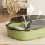 Cat Litter Box Thickening Kitty Sandbox Semi-enclosed High Side Splashproof Pet Bedpans with Litter Scoop Cleaning Cat Supplies - Slobuy