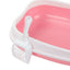 Cat Litter Box for Small Animals Rabbit Cat Sandbox Container Easy to Install Semi Enclosed Cat Sand Basin Kitten Toilet - Slobuy