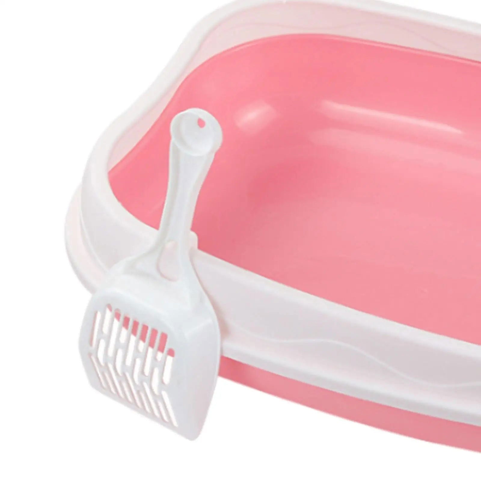Cat Litter Box for Small Animals Rabbit Cat Sandbox Container Easy to Install Semi Enclosed Cat Sand Basin Kitten Toilet - Slobuy