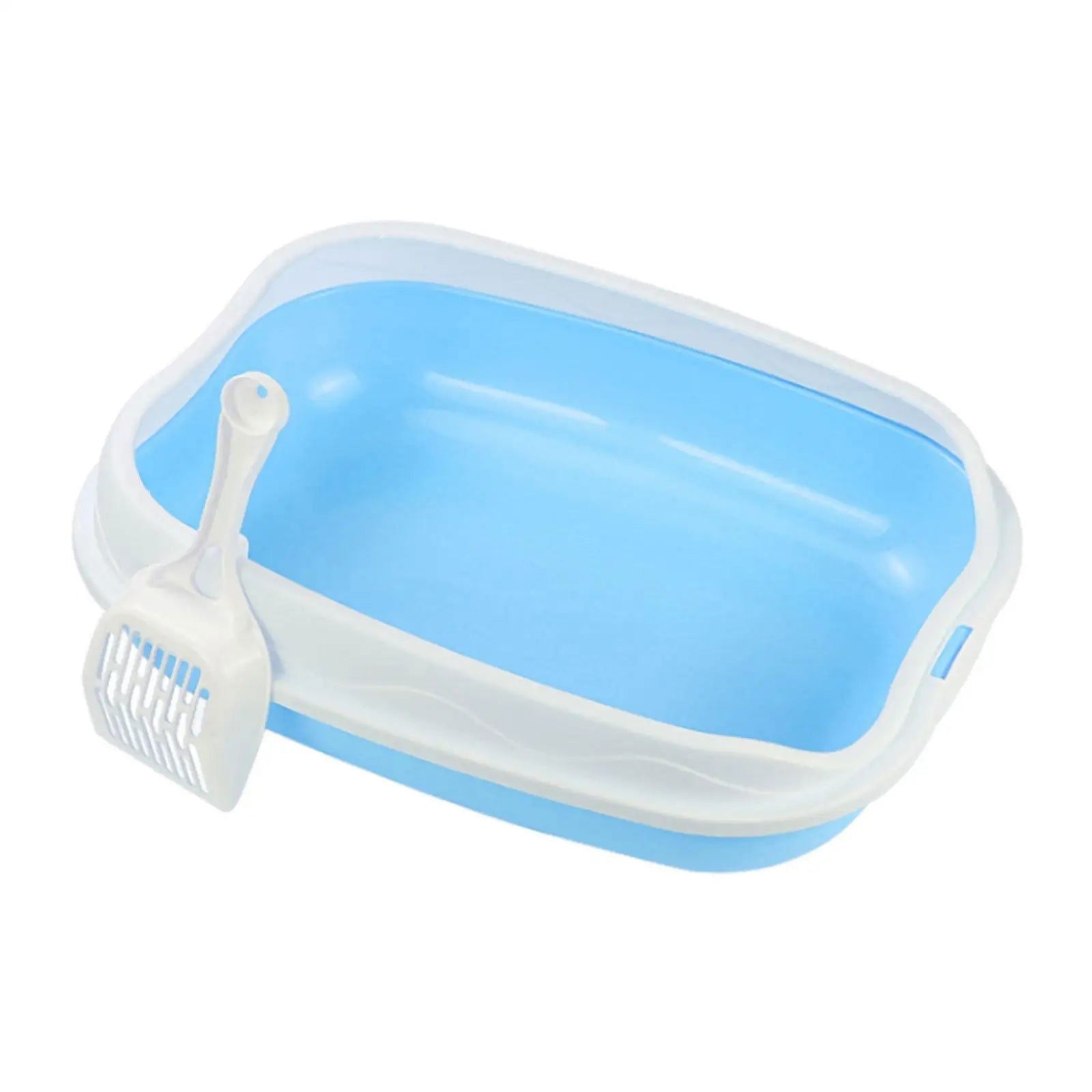 Cat Litter Box for Small Animals Rabbit Cat Sandbox Container Easy to Install Semi Enclosed Cat Sand Basin Kitten Toilet - Slobuy