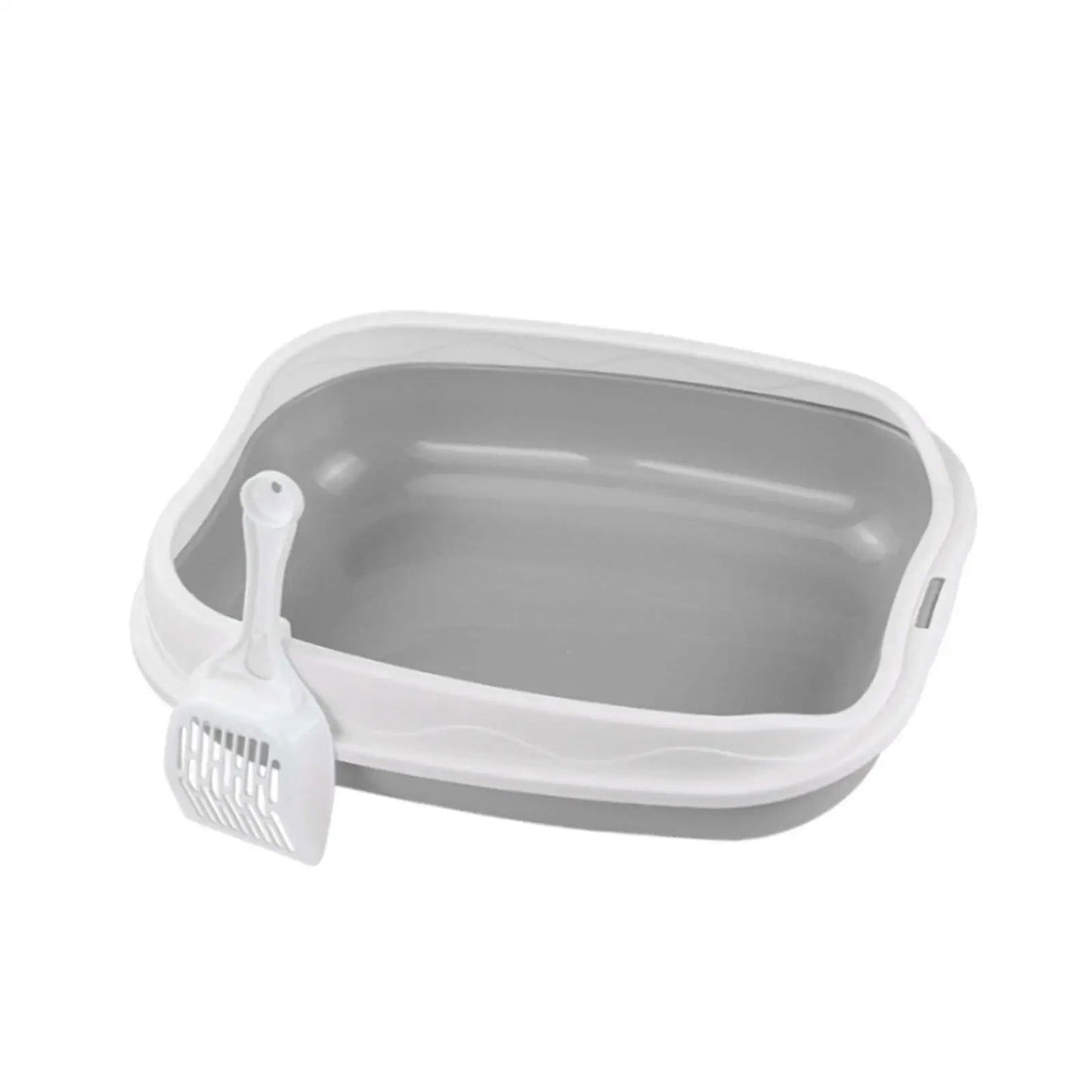 Cat Litter Box for Small Animals Rabbit Cat Sandbox Container Easy to Install Semi Enclosed Cat Sand Basin Kitten Toilet - Slobuy