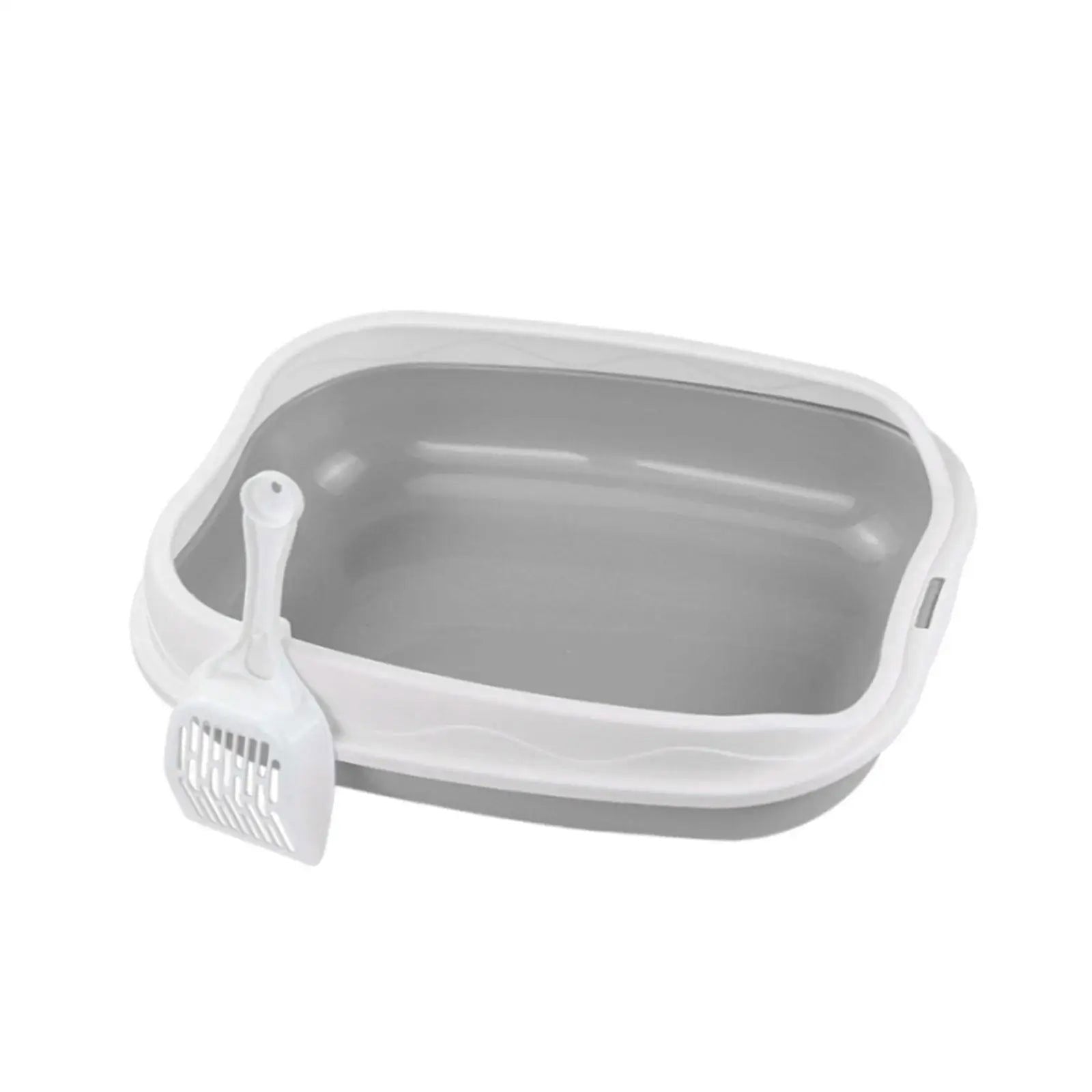 Cat Litter Box for Small Animals Rabbit Cat Sandbox Container Easy to Install Semi Enclosed Cat Sand Basin Kitten Toilet - Slobuy