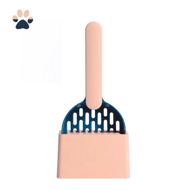 Cat Litter Scoop Plastic Cat Litter Shovel With Base Self Cleaning Cat Litter Box Shovel Kitten Toilet Clean Tools Cat Supplies - Slobuy