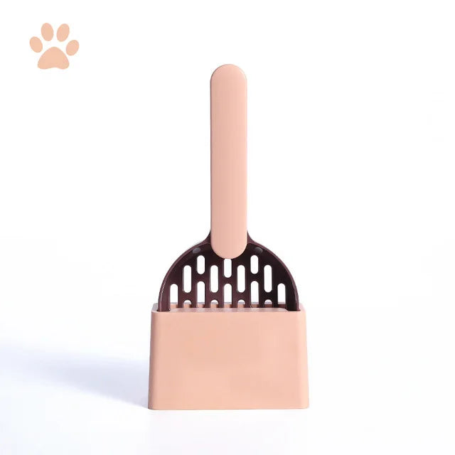 Cat Litter Scoop Plastic Cat Litter Shovel With Base Self Cleaning Cat Litter Box Shovel Kitten Toilet Clean Tools Cat Supplies - Slobuy