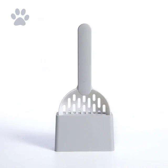 Cat Litter Scoop Plastic Cat Litter Shovel With Base Self Cleaning Cat Litter Box Shovel Kitten Toilet Clean Tools Cat Supplies - Slobuy