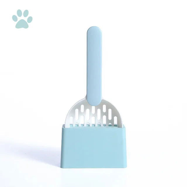 Cat Litter Scoop Plastic Cat Litter Shovel With Base Self Cleaning Cat Litter Box Shovel Kitten Toilet Clean Tools Cat Supplies - Slobuy