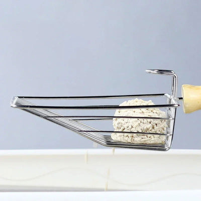 Cat Litter Shovel  Wood Handle Metal Scooper with Hook Portable Stainless Steel Sifting Kitten Toilet Cleaning Tool Pet Products - Slobuy