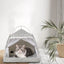 Cat Nest Portable Folding Pet Tent Cat House Cage For Cat Tent Playpen Puppy Kennel Easy Operation Fence With Screen Door - Slobuy