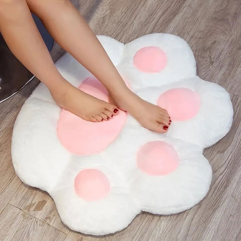 Cat Paw Back Soft Pillows Plush Chair Cushion Sofa Indoor Floor Home Chair Decor Animal Plush Throw Pillow Back Rest Pillow - Slobuy