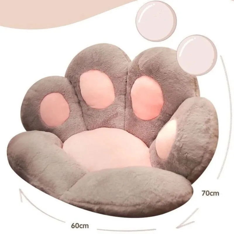 Cat Paw Back Soft Pillows Plush Chair Cushion Sofa Indoor Floor Home Chair Decor Animal Plush Throw Pillow Back Rest Pillow - Slobuy