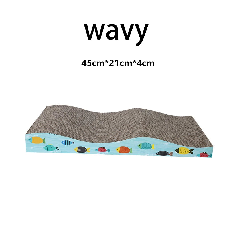 Cat Scratch Board, Cardboard Double-sided Cat Scratch Board Large Wide Corrugated Modern Sofa Bed with Catnip - Slobuy