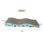 Cat Scratch Board, Cardboard Double-sided Cat Scratch Board Large Wide Corrugated Modern Sofa Bed with Catnip - Slobuy