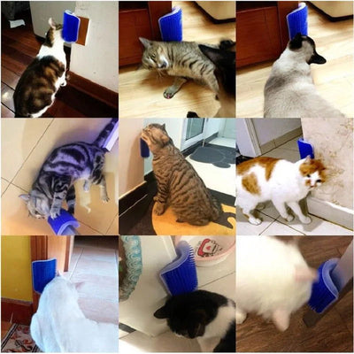 Cat Scratcher Massager for Cats Scratching Pets Brush Remove Hair Comb Grooming Table Dogs Kitten Care Royal Canin Accessories - Slobuy