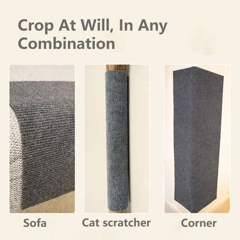 Cat Scratching Mat Cat Scratcher Sofa Tape Scratching Post Self-adhesive Carpet Cats Scratch Board Cat Accessories - Slobuy