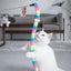 Cat Toy Feather Cat Teaser Wand Cat Interactive Toy Funny Caterpillar Colorful Rod Teaser Wand Pet Cat Supplies Cat Accessory - Slobuy