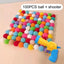 Cat Toys Interactive Launch Training Creative Kittens Mini Pompoms Games Stretch Plush Ball Toys Cat Supplies Pet Accessories - Slobuy