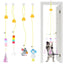 Cat Toys Swing Sticky Disc Elastic Hanging Door Teasing Cat Rope Long Rope Teasing Cat Cat Toy Cat Accessories Pet Kitten Toy - Slobuy