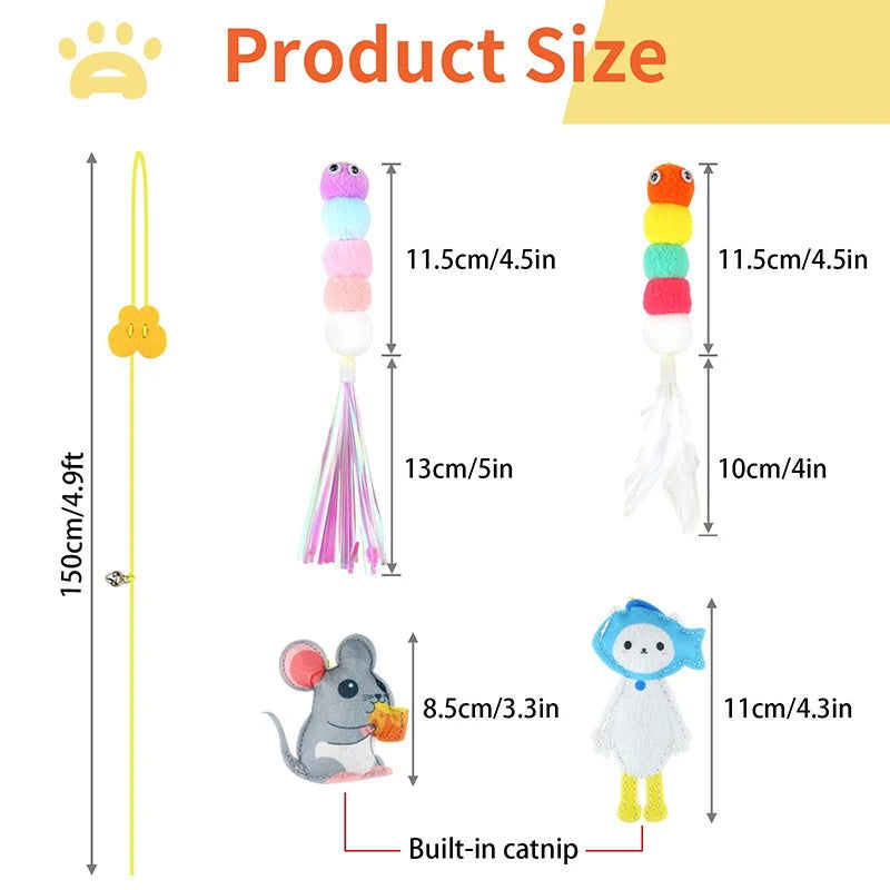 Cat Toys Swing Sticky Disc Elastic Hanging Door Teasing Cat Rope Long Rope Teasing Cat Cat Toy Cat Accessories Pet Kitten Toy - Slobuy