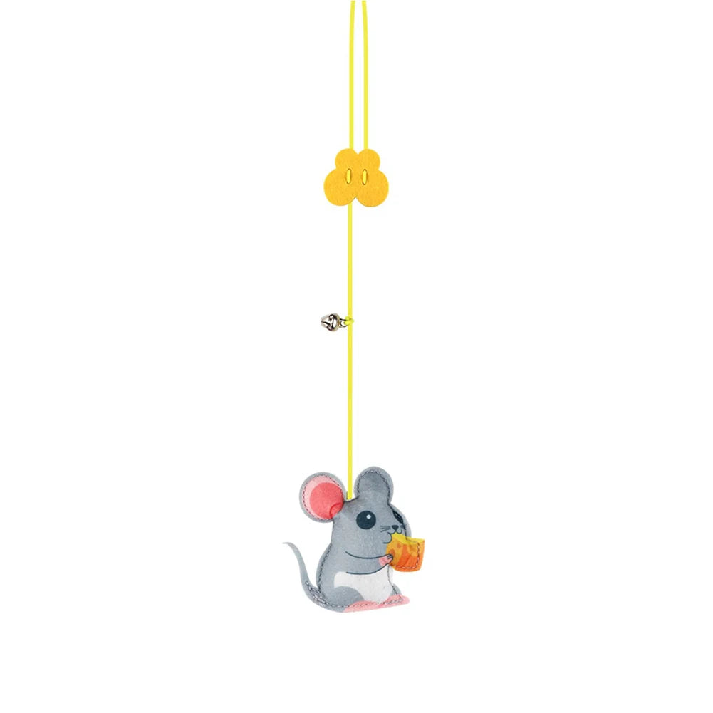 Cat Toys Swing Sticky Disc Elastic Hanging Door Teasing Cat Rope Long Rope Teasing Cat Cat Toy Cat Accessories Pet Kitten Toy - Slobuy