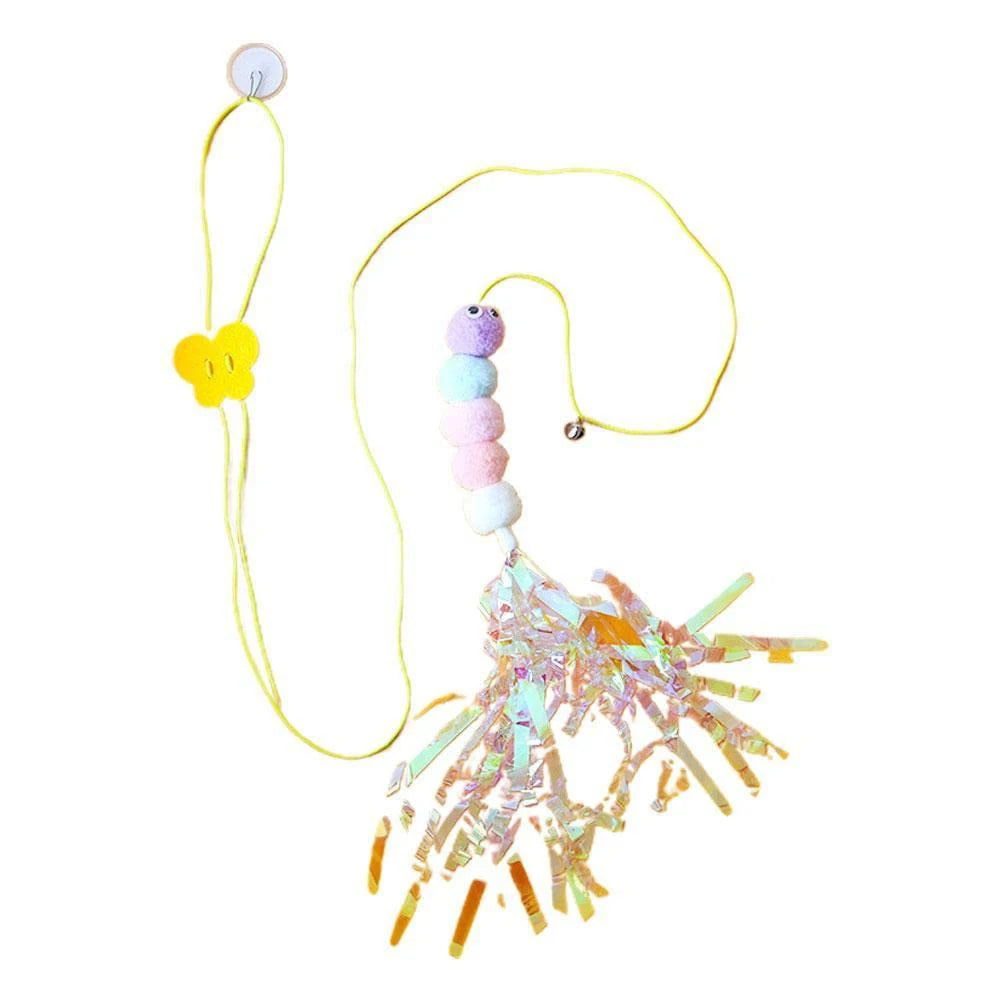 Cat Toys Swing Sticky Disc Elastic Hanging Door Teasing Cat Rope Long Rope Teasing Cat Cat Toy Cat Accessories Pet Kitten Toy - Slobuy