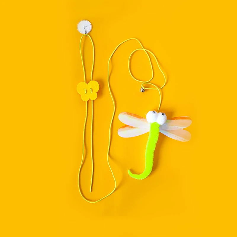 Cat Toys Swing Sticky Disc Elastic Hanging Door Teasing Cat Rope Long Rope Teasing Cat Cat Toy Cat Accessories Pet Kitten Toy - Slobuy