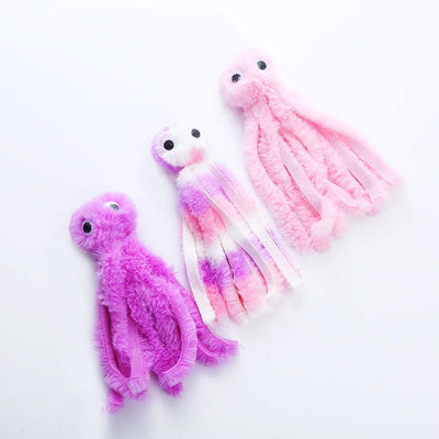 Cat toy Cute octopus plush toy bite resistant teeth interactive play pet supplies - Slobuy