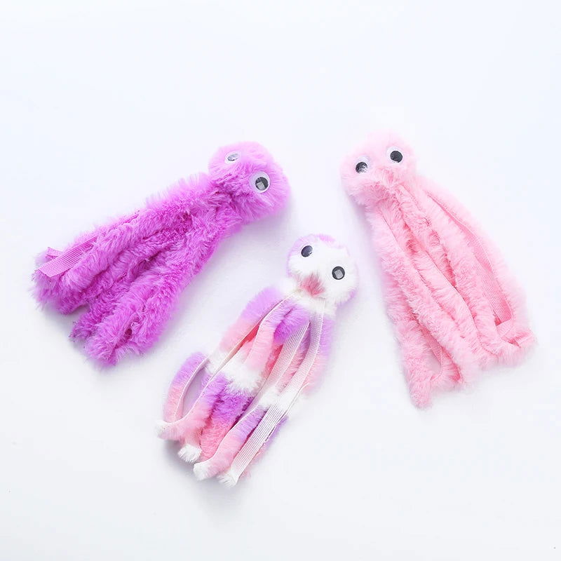 Cat toy Cute octopus plush toy bite resistant teeth interactive play pet supplies - Slobuy