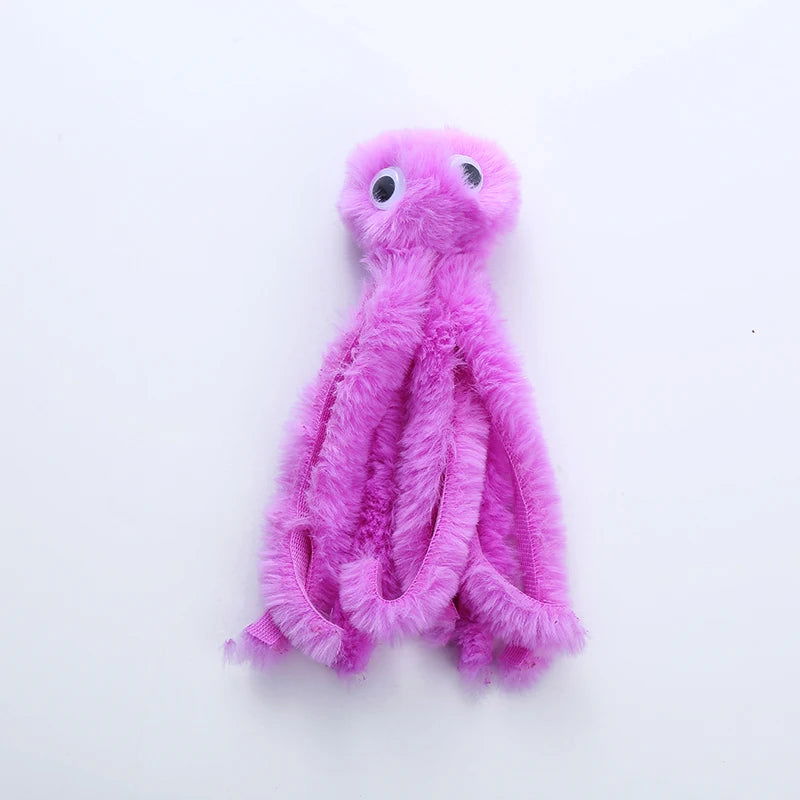 Cat toy Cute octopus plush toy bite resistant teeth interactive play pet supplies - Slobuy