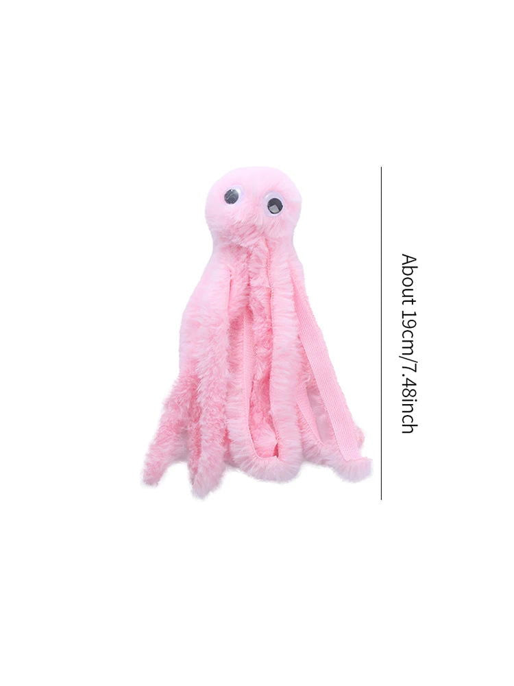 Cat toy Cute octopus plush toy bite resistant teeth interactive play pet supplies - Slobuy