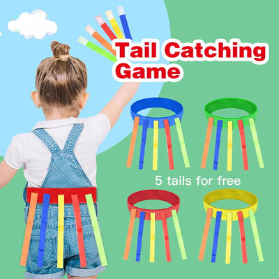 Catch Tail Props Outdoor Funny Game Toy Belt Kindergarten Collective Game Pulling Tail Parent-child Teamwork Game Skill Training - Slobuy