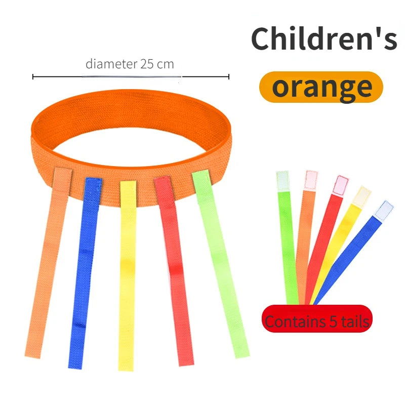 Catch Tail Props Outdoor Funny Game Toy Belt Kindergarten Collective Game Pulling Tail Parent-child Teamwork Game Skill Training - Slobuy