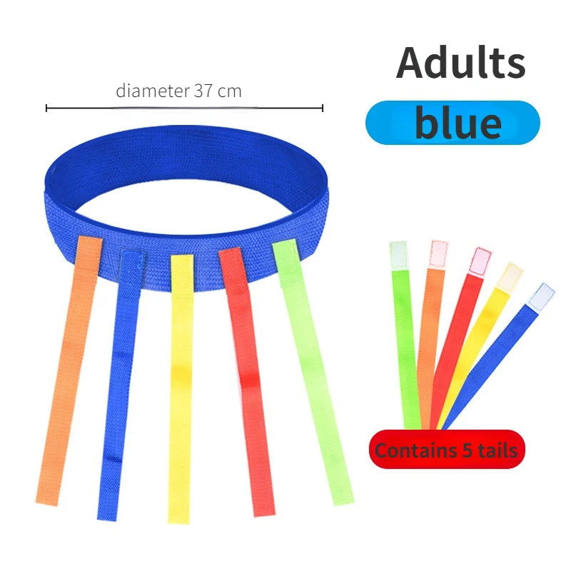 Catch Tail Props Outdoor Funny Game Toy Belt Kindergarten Collective Game Pulling Tail Parent-child Teamwork Game Skill Training - Slobuy
