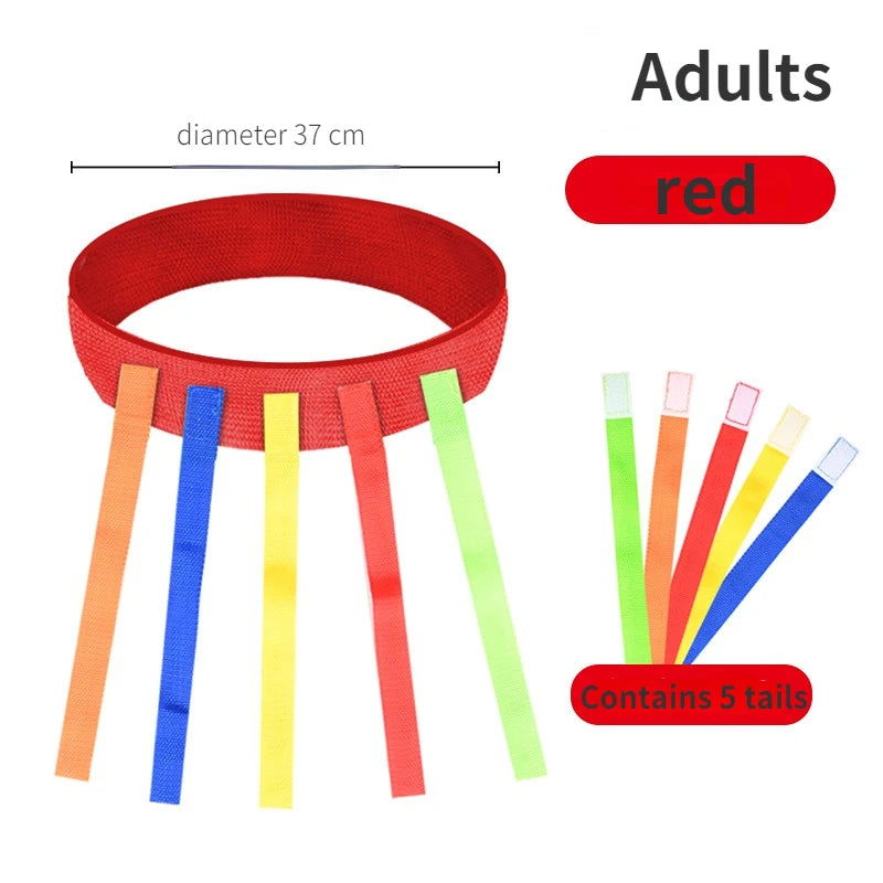 Catch Tail Props Outdoor Funny Game Toy Belt Kindergarten Collective Game Pulling Tail Parent-child Teamwork Game Skill Training - Slobuy