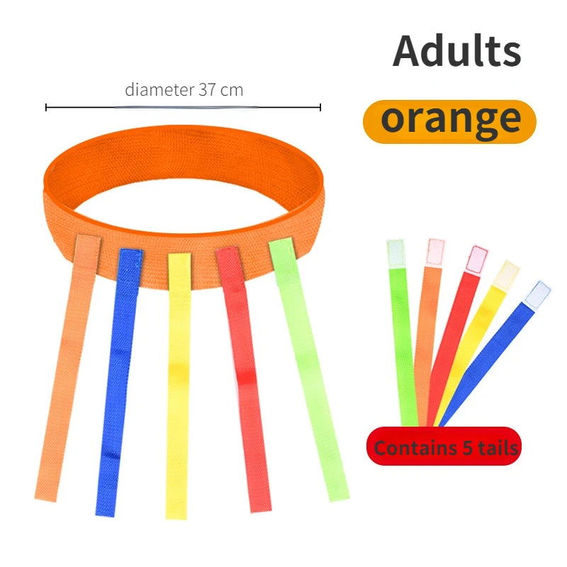 Catch Tail Props Outdoor Funny Game Toy Belt Kindergarten Collective Game Pulling Tail Parent-child Teamwork Game Skill Training - Slobuy