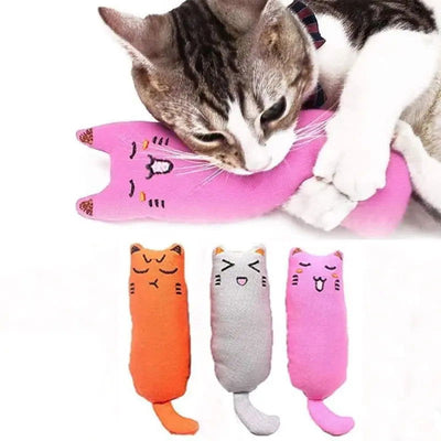 Catnip Toys Cute Thumb Plush Pillow Teeth Grinding Bite-resistant Teasing Relaxation Cat Chew Toy Pet Accessories - Slobuy