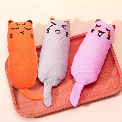 Catnip Toys Cute Thumb Plush Pillow Teeth Grinding Bite-resistant Teasing Relaxation Cat Chew Toy Pet Accessories - Slobuy