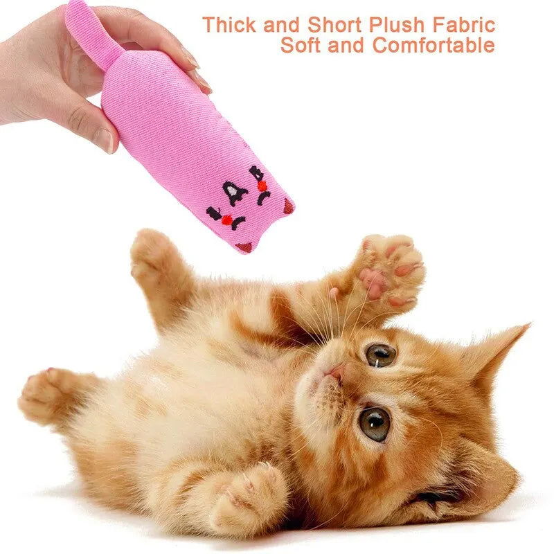 Catnip Toys Cute Thumb Plush Pillow Teeth Grinding Bite-resistant Teasing Relaxation Cat Chew Toy Pet Accessories - Slobuy