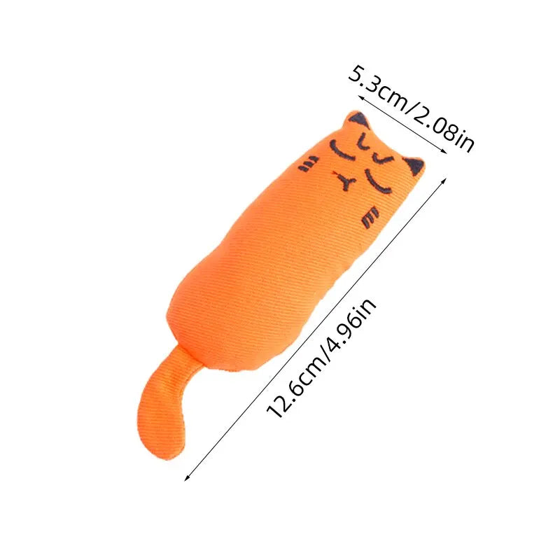 Catnip Toys Cute Thumb Plush Pillow Teeth Grinding Bite-resistant Teasing Relaxation Cat Chew Toy Pet Accessories - Slobuy