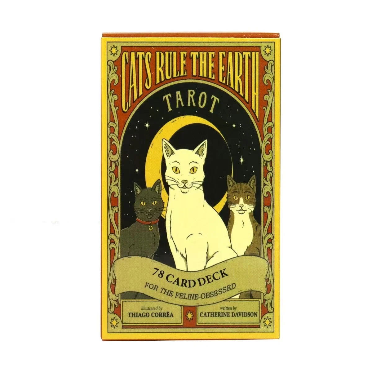Cats Rule Earth tarot cards A 78 Oracle English Visions Divination Edition Deck Borad Playing Games - Slobuy
