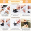 Cats Toys Feathers Wand Interactive Toy Kitten Toys with Super Suction Cup Detachable 2 PCS Feather Replacements Cat Accessories - Slobuy