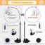 Cats Toys Feathers Wand Interactive Toy Kitten Toys with Super Suction Cup Detachable 2 PCS Feather Replacements Cat Accessories - Slobuy